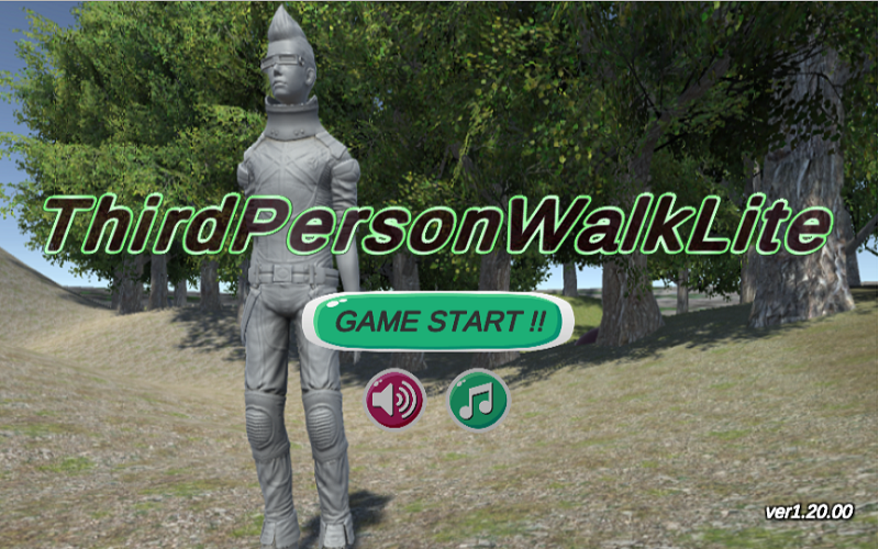 ３Ｄ散歩ゲーム「ThirdPerson Walk Lite ver1.20.00」